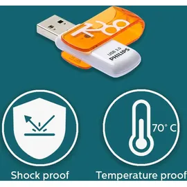 Philips Vivid Edition 128 GB orange/weiß USB 3.0