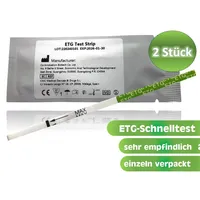 2x ETG / Ethylglucuronide Drogenschnelltest (Alkoholtest im Urin), 500 ng/ml