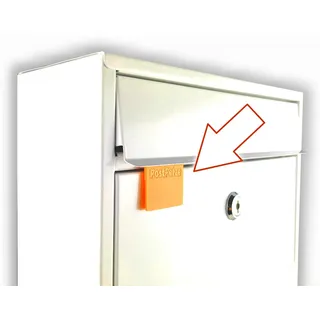 PostPetze - Dein analoger Postmelder. Öffne Deinen Briefkasten nie mehr umsonst. Pimp Your Briefkasten (orange)