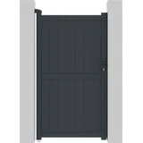 Habitat et Jardin Gartentor 101,2 x 180,9 cm Grau/Aluminium