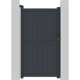 Habitat et Jardin Gartentor 101,2 x 180,9 cm Grau/Aluminium
