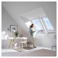 VELUX Dachfenster Lichtlösung RAUM Kunststoff THERMO weiß Fenster, 134x140 cm (UK08)