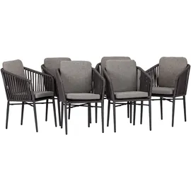 ACAMP Armsessel Manhattan 61 x 61 x 81 anthrazit meliert 6 St.