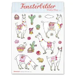 krima & isa Fensterbilder Alpaka