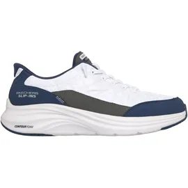 SKECHERS Contour Foam - Cozy Fit Herren Weiß/Blau 48,5