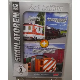 Simulatoren 2+1 Edition: Notarzt + Schwertransport + Rangier (PC)