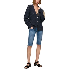 Pepe Jeans Damen Venus Crop Shorts, Blue (Denim-HQ5), 34W