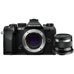 OM SYSTEM OM-5 II Schwarz + 45 mm F/1,8 | ✔️ Kostenloses Abenteuer-Paket | +5 Jahre kostenlose Garantie