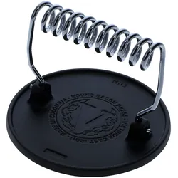 Victoria Burger Smasher Gusseisen Burgerpresse 16,5cm Professioneller Fleischpresse Grill, VIC-34641, Schwarz