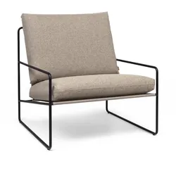 Ferm Living - Desert Dolce Outdoor Sessel, schwarz / dark sand