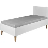 les tendances Kinderbett Kubi 80 x 180 cm Eiche lackiert weiß