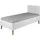 les tendances Kinderbett Kubi 80 x 180 cm Eiche lackiert weiß
