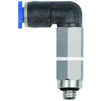 Riegler L-Steckverschraubung »Blaue Serie« mini, lang, drehbar, M3, 127.003-3M