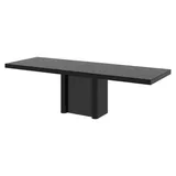 Design Esstisch HFE-111 Hochglanz ausziehbar Tisch Esszimmer 160 - 256 - Schwarz