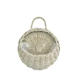 Yeehliny Blumentöpfe aus Rattan, Handgemachte Rattan geflochten Blumentopf zum Aufhängen, Pflanzenkörbe, Korb Geflochten, für Garten, Hochzeit, Hausdekoration, Türdekoration (30x37cm/C)