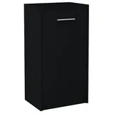 OEM Kommode 1 Tür Holz 75 x 40 x 35 cm Schwarz