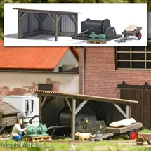 BUSCH Wasserpumpe/Winde/Wagen H0 1977