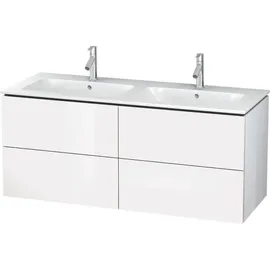 Duravit L-Cube Waschtischunterschrank 4 Schubkästen, wandhängend Betongrau Matt