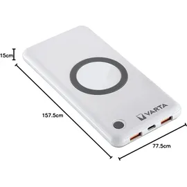 Varta Wireless Power Bank 10000 mAh weiß