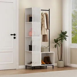 Vicco Zinto Garderobe 80 x 45 x 187 cm Weiß