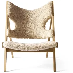 Knitting Lounge Chair | Sheepskin - Natural Oak | Nature