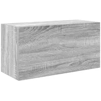 VidaXL Bad-Wandschrank Grau Sonoma 60x25x30 cm Holzwerkstoff