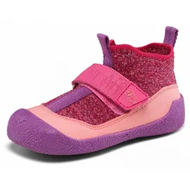 Affenzahn Knit Toddly zum Reinschlüpfen, rutschfest, mit Klettverschluss, Flexibel, Leicht, Größe 19-25 Eule - Rosa, 24 EU