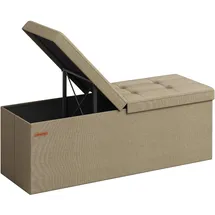 Songmics Sitzbank Kamelbraun 38 x 110 x 38 cm