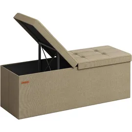 Songmics Sitzbank Kamelbraun 38 x 110 x 38 cm