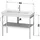 Duravit White Tulip 98,4x45cm, Me, bo, HTH li, Tau s-matt
