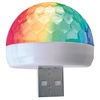 USB LED Discokugel incl. 3 Adapter weiß
