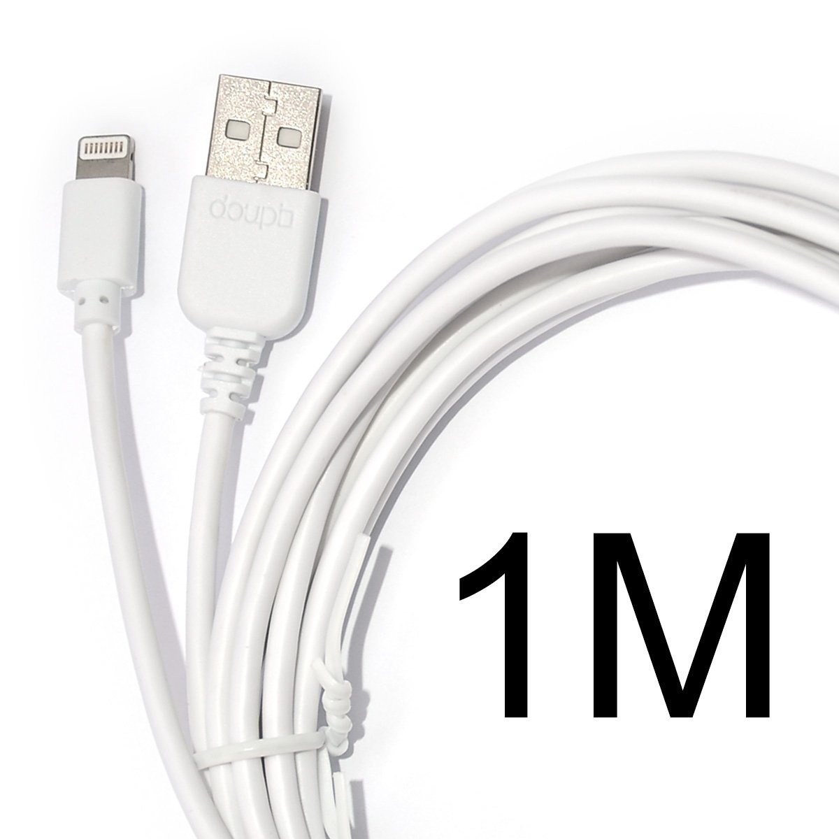 doupi - 3X 1m Ladekabel Datenkabel Apple USB Lightning 8pin für iPhone iPad iPod weiß