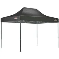 Grillfürst Pavillon 18-009, schwarz, 3 x 4,5m, wasserdicht, faltbar