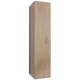XORA Mehrzweckschrank, Eiche, 45x185x40 cm, BQ - Bündnis für Qualität, Made in Germany, Waschküche, Mehrzweckschränke