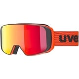 Uvex saga TO - Skibrille für Damen und Herren - mit Wechselscheibe - zugfreie Rahmenbelüftung - fierce red matt, mirror red s1-3