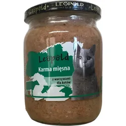 Leopold Fleischfutter mit Gemüse für Katzen 500g (Dose)