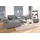 exxpo - sofa fashion Ecksofa EXXPO - SOFA FASHION "Elias, aktuelle Kreuzsteppung im Sitz, bequem, Breite 307cm, L-Form", silber, B:307cm H:94cm T:201cm, Struktur ( 100% Polyester), Sofas, Ecksofa, mit Kopf- bzw. Rückenverstellung, wahlweise mit Bettfunktion