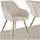 Tectake Esszimmerstuhl Marilyn Samtoptik taupe