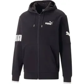 Puma Power Colorblock Kapuzenjacke Herren Schwarz S