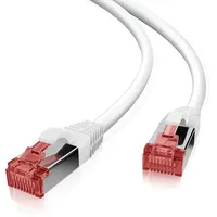 Helos Patchkabel S/FTP, RJ-45/RJ-45, 0.25m, weiß (118051)