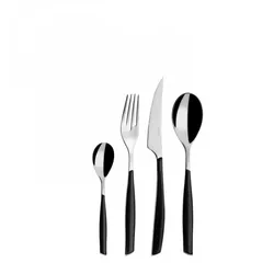GLAMOUR, Besteckset 24-tlg. schwarze Farbe, Gallery Box, Bugatti