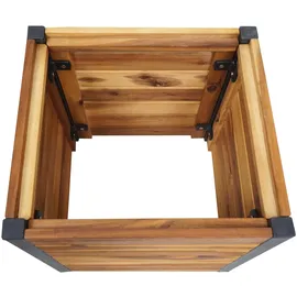 Mendler Pflanzkasten HWC-L23 32 x 34 x 34 cm Braun