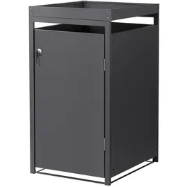 ML-Design Mülltonnenbox 68 x 80 x 124 cm anthrazit