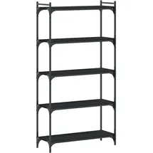 vidaXL Bücherregal 5 Böden 60 x 30 x 154 cm Schwarz