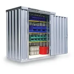 Materialcontainer 1.00m verzinkt montiert