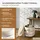 Blumtal Sitzhocker mit Stauraum Samt 42 x 47 x 42 cm Beige/Braun