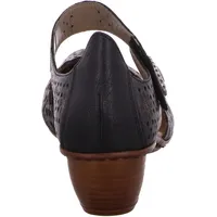 Rieker Damen Halbschuhe 43753 Halbschuhe, Schwarz, 39 EU - 39 EU