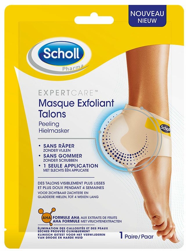 Scholl Masque Pieds Exfoliant Talon 2 pc(s) Autre