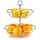 Zeller Obstschale Silber 2-lagig