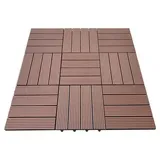 Home Deluxe WPC Bavaro hellbraun 30 x 30 x 2,2 cm 6 St.